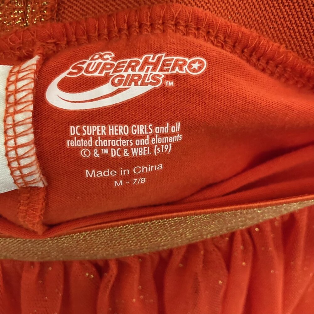 Last Chance! 🔥 DC Super Hero Girl Red Gold Skirt built in Shorts MUST BE BUNDLED - Picture 4 of 8